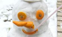 第一次自己堆雪人_350字