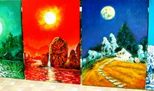 春暖，夏炎，秋爽，冬寒_350字