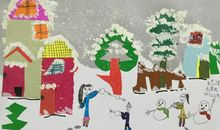 雪地上的小朋友们_200字