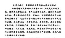 上海2006年语文高考最高分作文点评（1）