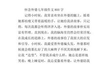 关于外婆的作文：令我想念的外婆_600字
