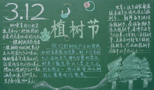 黑板报纸：乔木日_图片黑板_400字