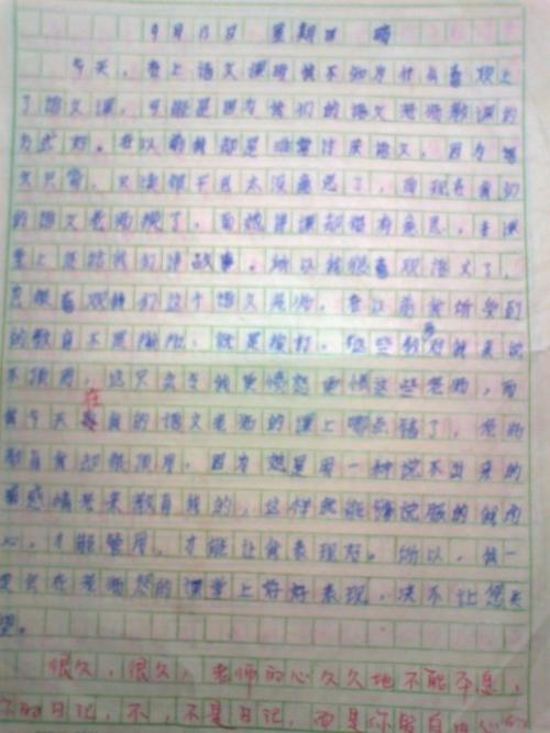 学生真正的日记_2000字