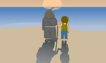 那脚印那亲情_150字