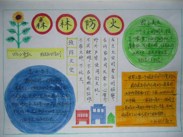 消防安全手写报纸（14）_20字