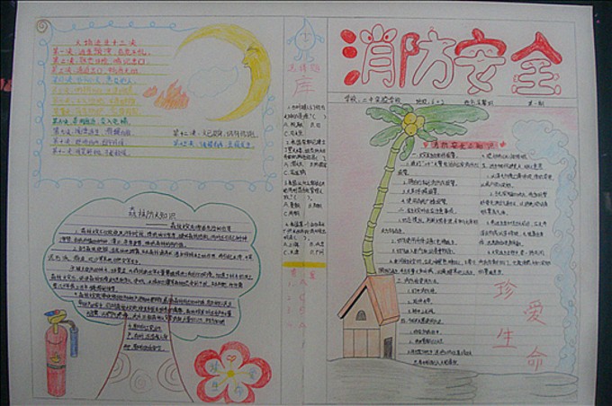 消防安全手写报纸（7）_20字
