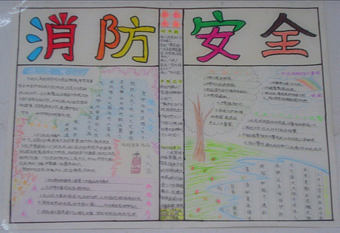 消防安全手写报纸（8）_20字