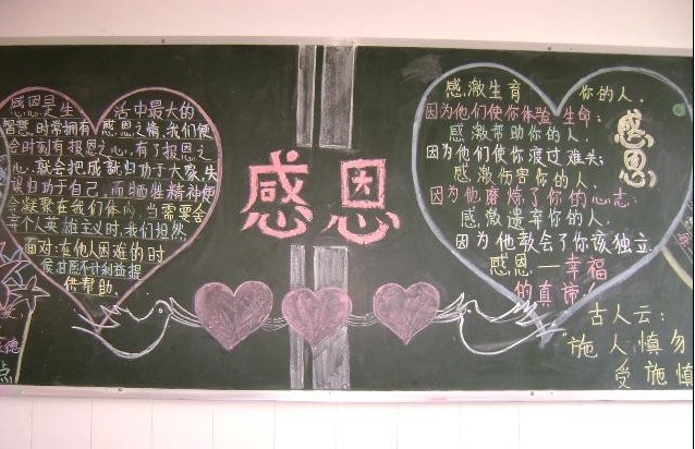 感恩节黑板（1）_20字
