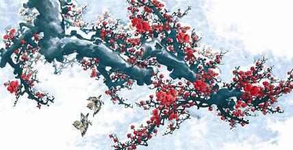 雪景上的构图：观看梅雪海香_1000字