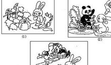 一年级作文看图写话：小白兔运南瓜_400字