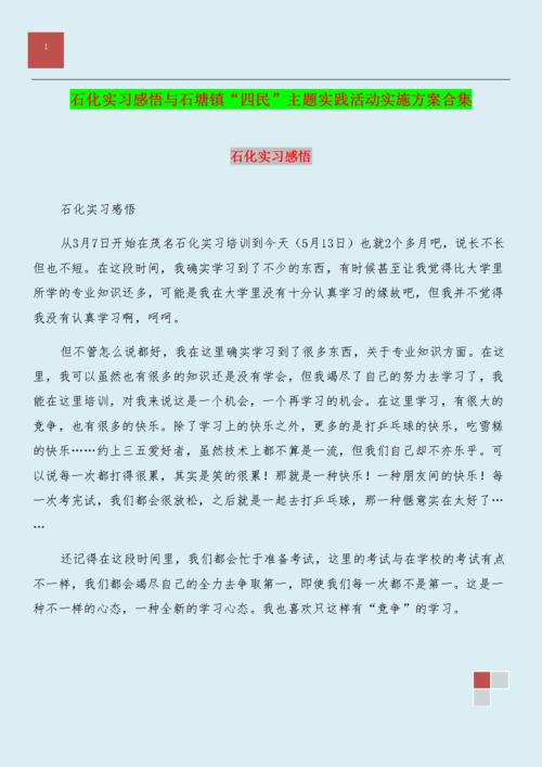 石化实习生