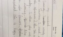 初一年级英语作文：Weekend_450字