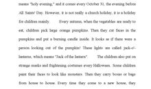 万圣节英语作文：难忘的万圣节_800字