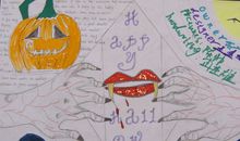 万圣节手抄报——快乐万圣节_20字