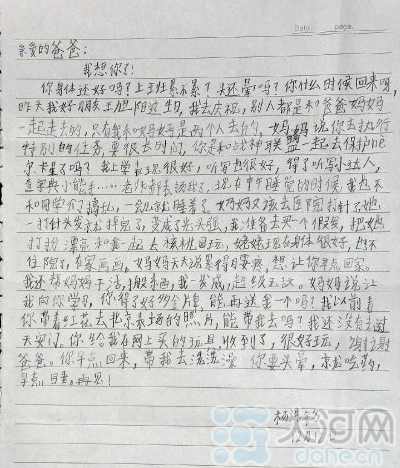 爸爸的一封信_100字