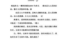 感动的瞬间_800字