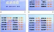 成语巧改错