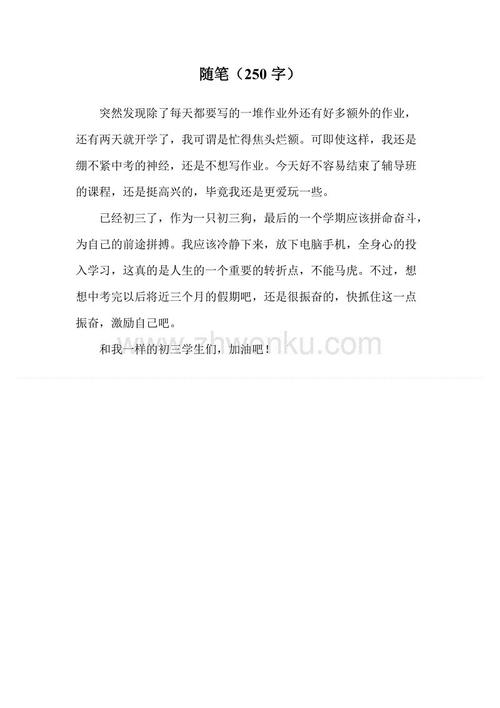 高级_250字