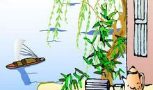 两个黄鹂鸣翠柳，一行白鹭上青天