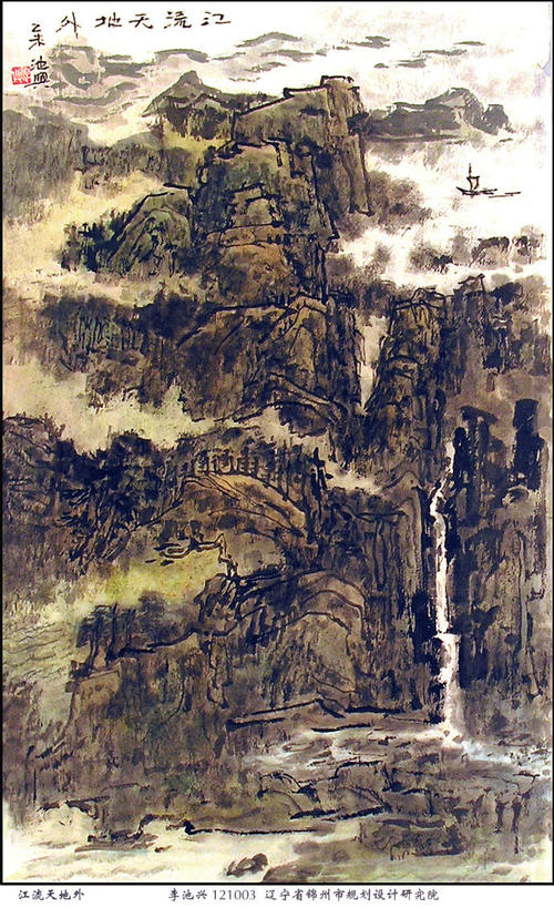 在河外，山上没有媒介。