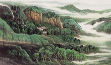 绿树村边合，青山郭外斜