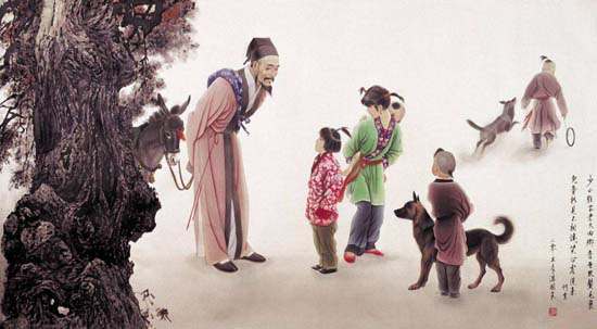 孩子们互相见面，笑在哪里？