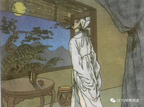 看着月亮，俯视家乡
