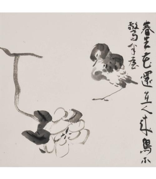 春天还在那里，人们来到鸟儿。