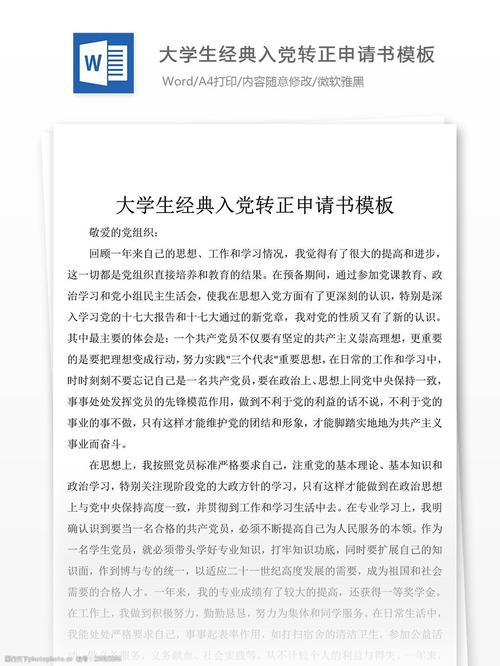 09年大学生进入党的右转申请