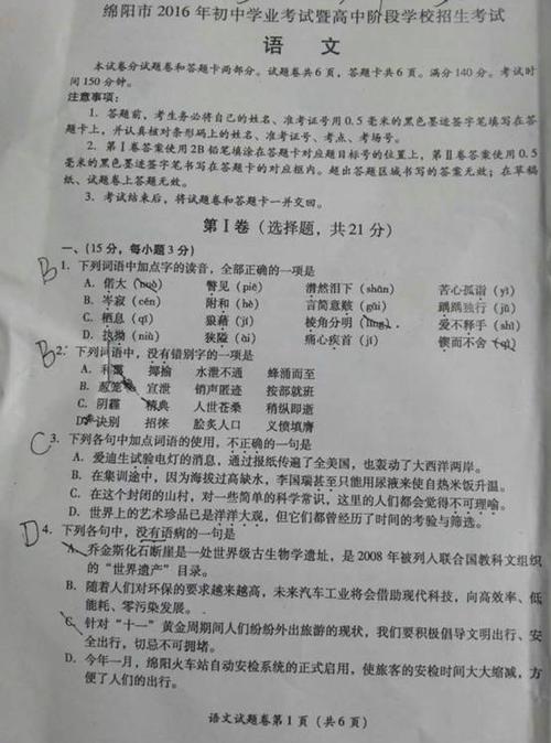 2008年学校入学考试语言预测问题（新课程苏联版）