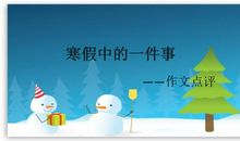 寒假里的一件事_800字