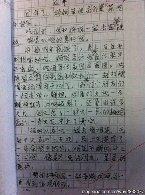 春节日记_1200字