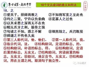 常用文言虚词的用法（二）