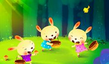 小兔采蘑菇_250字