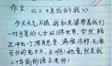 二十年后的我_450字