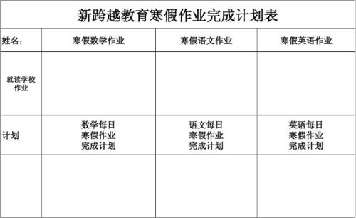 如何编写暑假计划