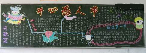 愚人节的黑板 - 愚人节快乐的一天_20字