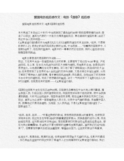 爱国电影概念后感觉组成：“风”是一种观点_800字