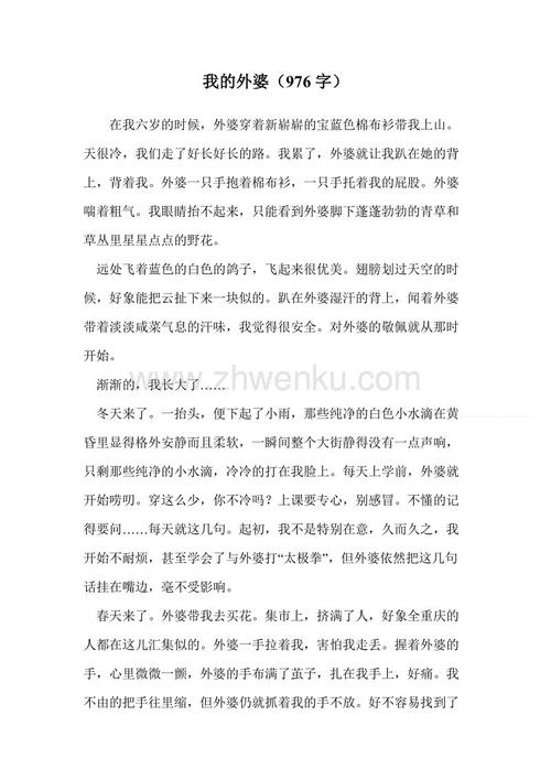 奶奶_450字