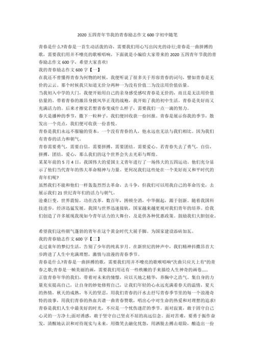 文章（1）_600字