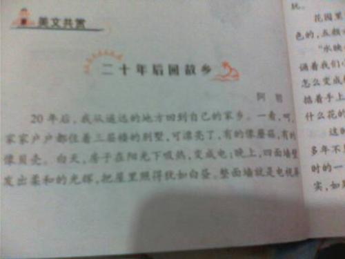 [原始达人] 20年后回到家乡_1000字