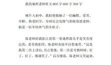 我们的历史老师_800字