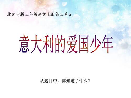 “意大利爱国少女”更新_550字