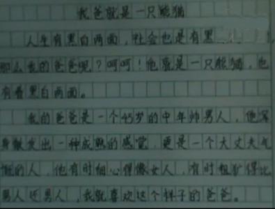 关于爸爸的成分：两个爸爸_1000字