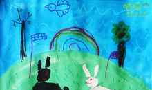 可爱的小黑兔_200字