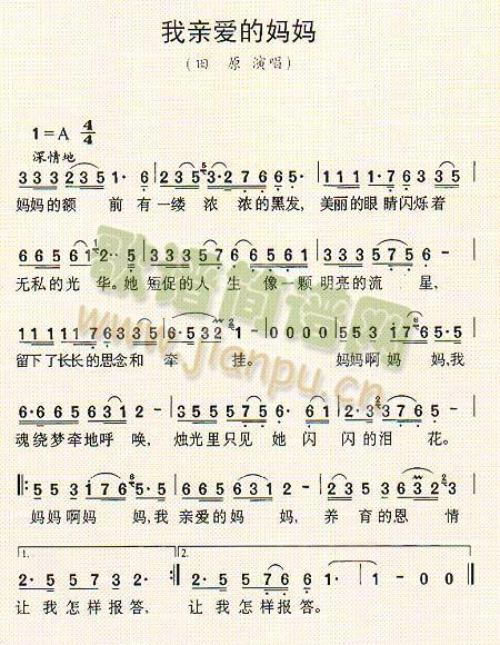 亲爱的母亲_250字