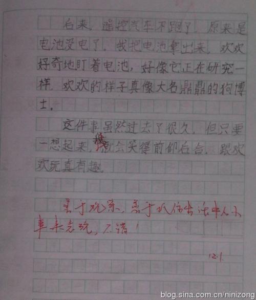 小狗幸福_250字