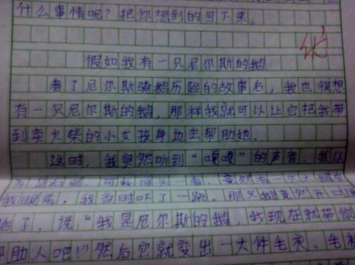 如果我有尼尔斯的鹅_1000字