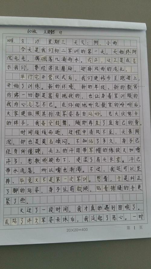 日记两_600字