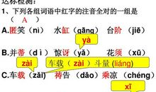 初中新课标生字词汇总